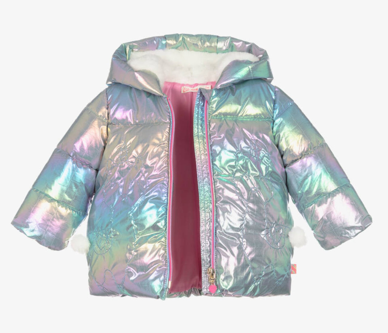 Billieblush Girls Iridescent Puffer Coat | HONEYPIEKIDS 