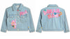 Billieblush Girls Milkshake Patch Denim Jacket | HONEYPIEKIDS.COM