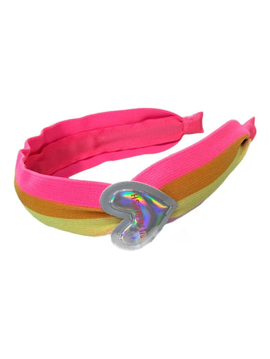 Billieblush Girls Multicolored Neon Striped Headband | HONEYPIEKIDS.COM