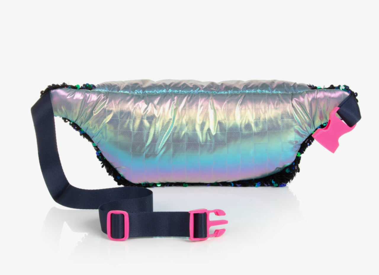 Billieblush Girls Navy Sequin Belt Bag | HONEYPIEKIDS 