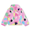 HONEYPIEKIDS | Billieblush Girls Pink Abstract Faux Fur Coat