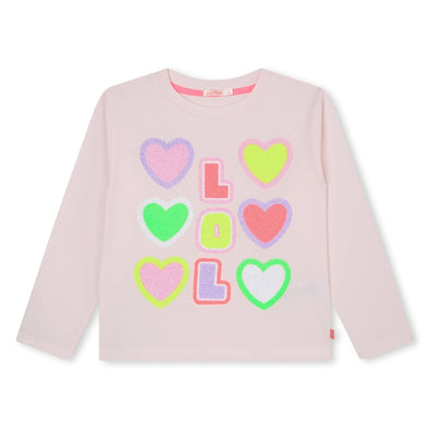 HONEYPIEKIDS | Billieblush Girls Pink L/S LOL Neon Heart Shirt