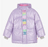 HONEYPIEKIDS | Billieblush Girls Purple Logo Puffer Coat