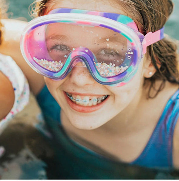 Bling2o Girls Beach Life Swim MASK in Sandy Toes Purple | HONEYPIEKIDS | Kids Boutique Clothing