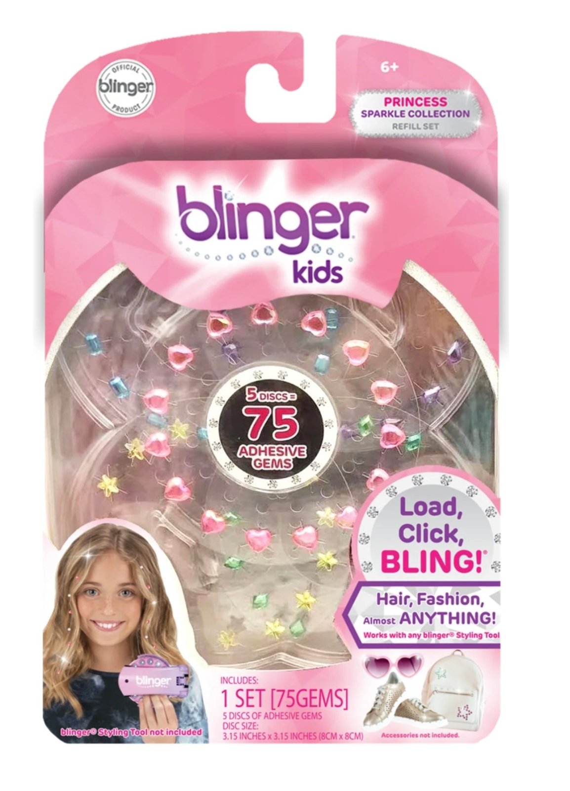 Blinger Kids Dazzling 75 Gem REFILL Kits - 4 Different Kit Choices | HONEYPIEKIDS 