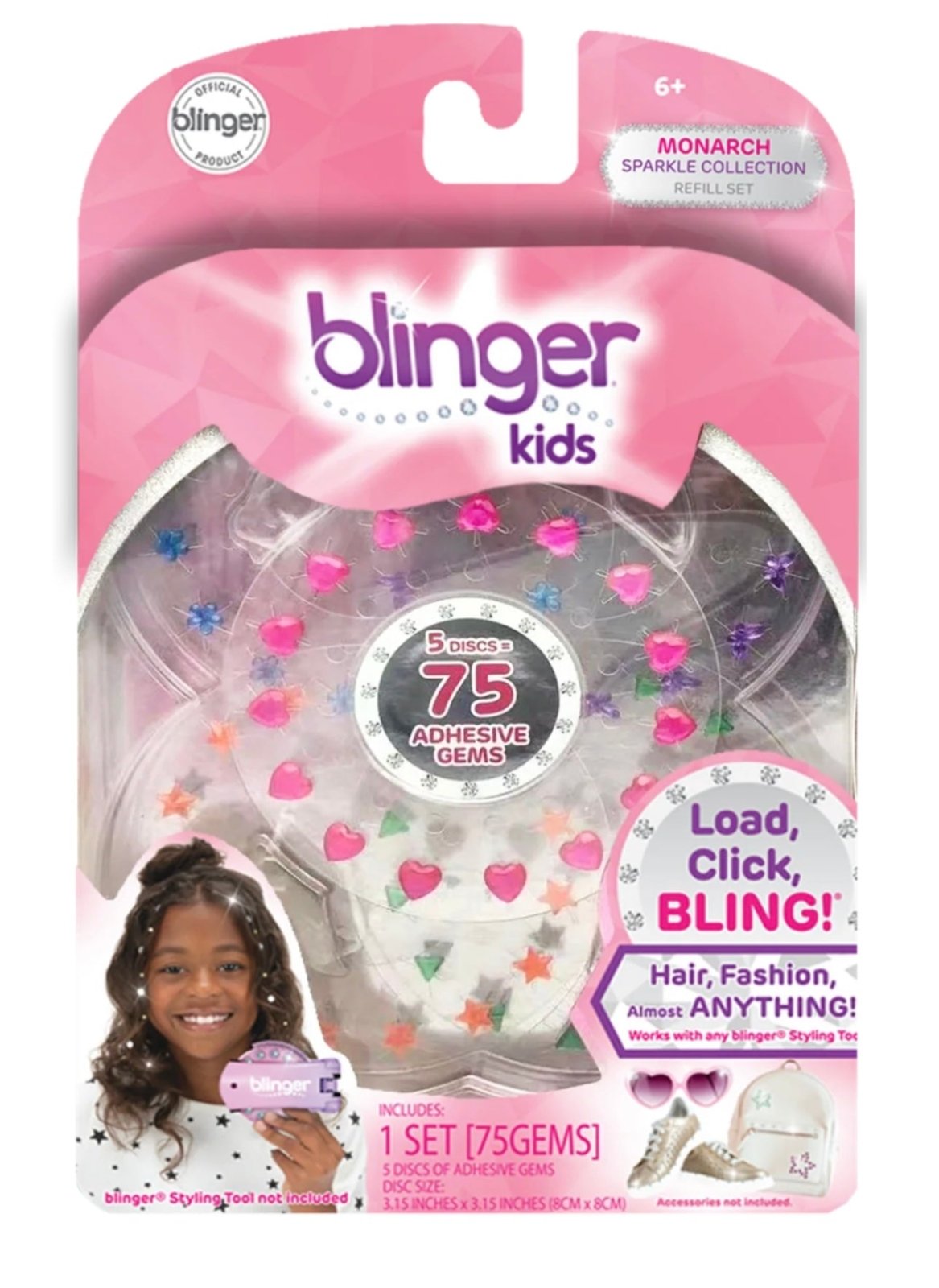 Blinger Hair Gems Dazzling Gem Refill Kits - 4 Choices | HONEYPIEKIDS Monarch