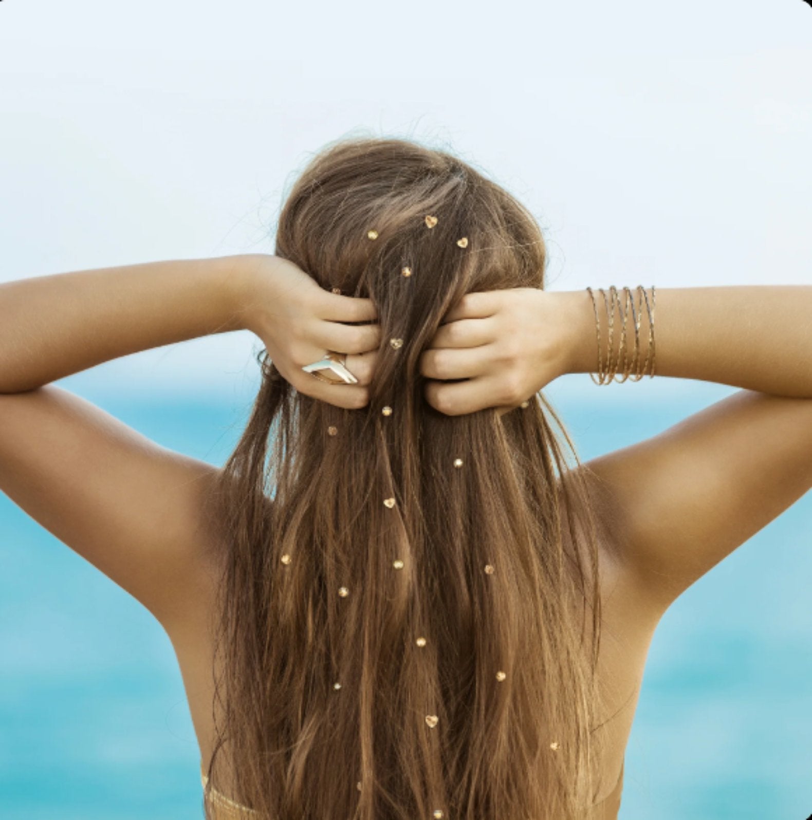 Kit Paillettes Pour Cheveux - Cadeau Créatif Pour Filles 6-12 Ans | Boîte Avec Miroir, Peigne, Outils | DIY Bijoux Cheveux - 6