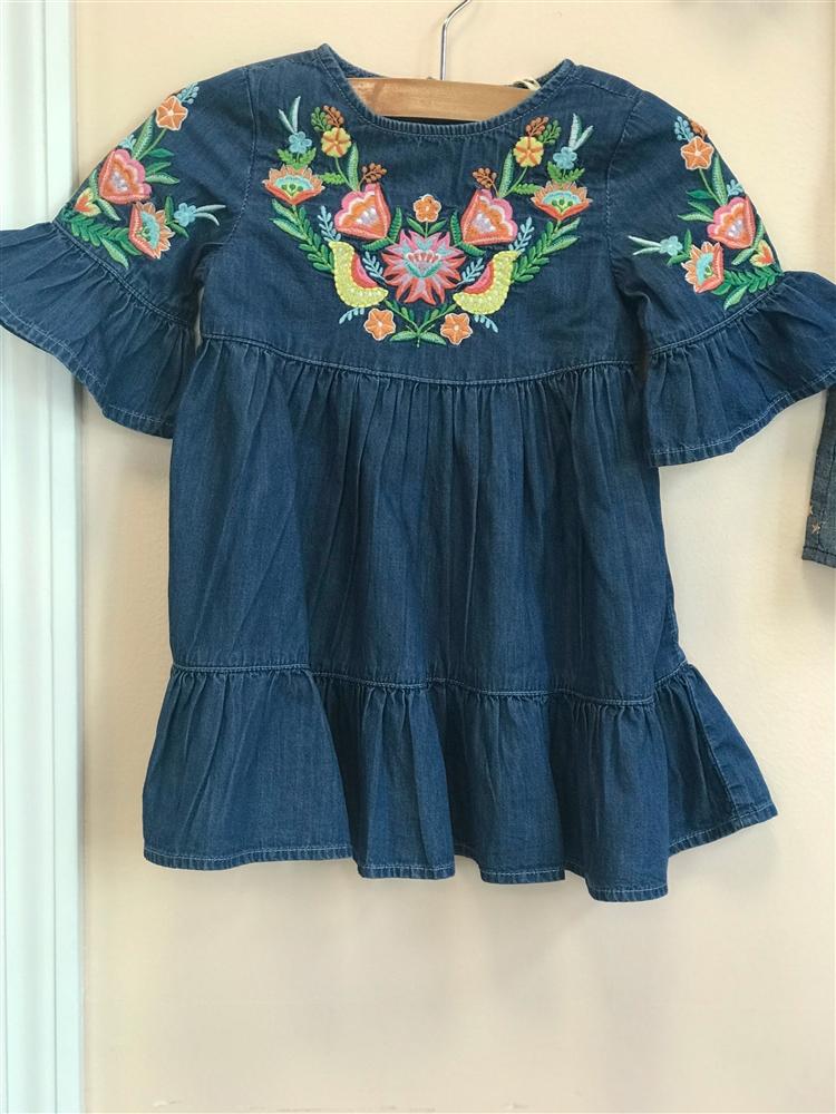BLU & BLUE GIOVANNA DRESS | HONEYPIEKIDS 