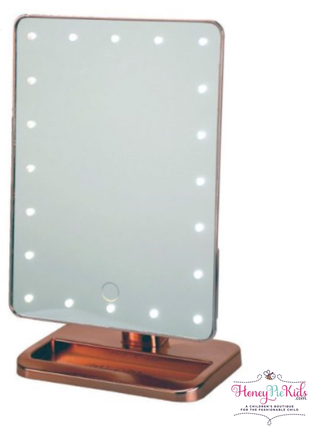 Bluetooth Melody Vanity Mirror In Rose Gold | HONEYPIEKIDS 