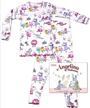 Books to Bed Angelina Ballerina Pajamas and Book Set | HONEYPIEKIDS 