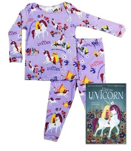 Books to Bed Uni The Unicorn Pajamas and Book | HONEYPIEKIDS 