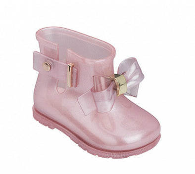 Mini Melissa Girls Pink Sugar Rain Princess Boots | HONEYPIEKIDS | Kids Boutique Clothing