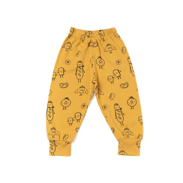 Kira Kids Infant & Youth Golden Bread Print Organic Bubble Pants | HONEYPIEKIDS | Kids Clothing