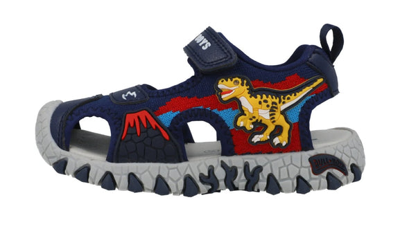 Bull BOYS Light Up Dinosaur Blue Sandals | HONEYPIEKIDS | Kids Boutique Clothing