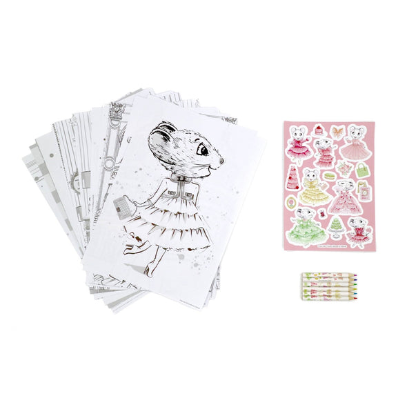 Claris The Chicest Mouse In Paris Coloring Gift Set | HONEYPIEKIDS.COM