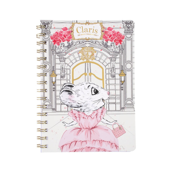 Claris The Chicest Mouse In Paris Spiral Notebook | HONEYPIEKIDS
