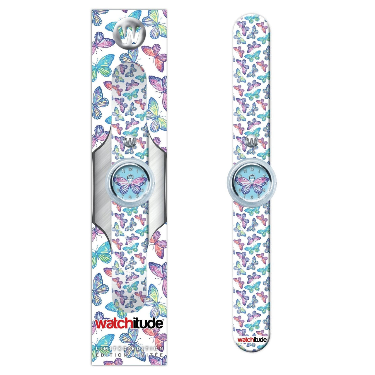 Butterfly Bash Watchitude Kids Slap Watch | HONEYPIEKIDS 