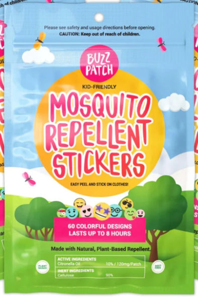 HONEYPIEKIDS | BuzzPatch Bug, Mosquito, and Insect Repellent Stickers
