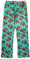 Candy Pink Girls Fleece BANDANA DOG PATTERN Pajama Pants | HONEYPIEKIDS | Kids Boutique Clothing