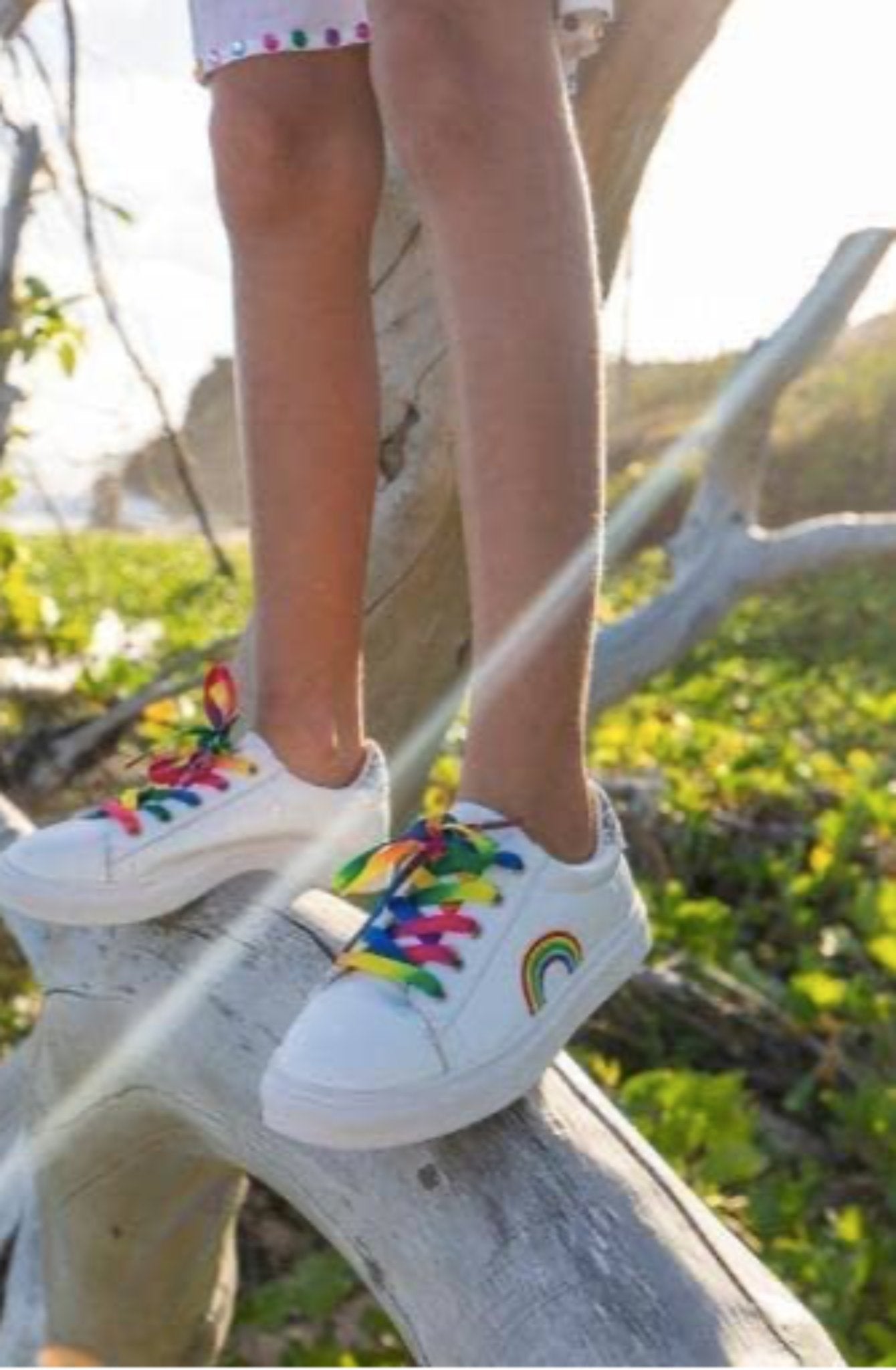 and The Girls Rainbow Sneakers | HONEYPIEKIDS