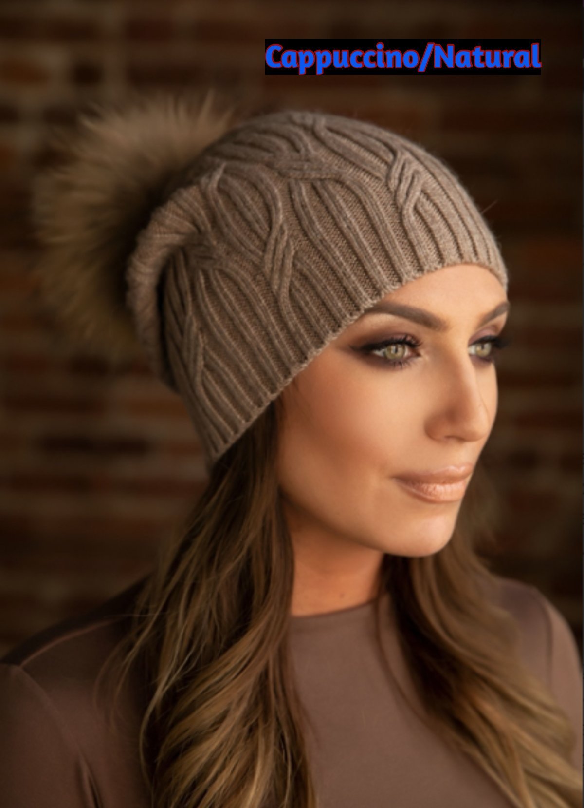 Cashmere Slouch Fur Beanies in Kids and Adult Size | HONEYPIEKIDS 