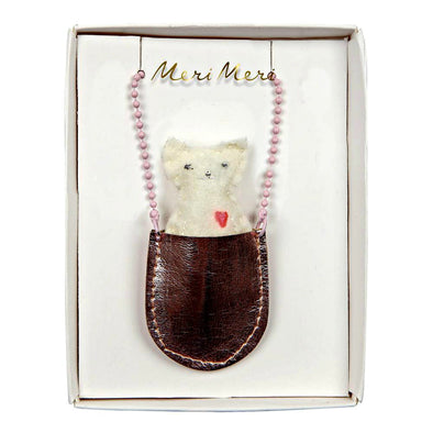Meri Meri Cat Pocket Necklace | HONEYPIEKIDS | Kids Boutique Clothing