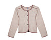 3Pommes Girls Pale Pink Long Sleeved Tweed Jacket | HONEYPIEKIDS | Kids Boutique Clothing