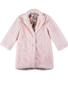 Paper Wings Roses & Unicorn Pink Faux Fur Coat | HONEYPIEKIDS | Kids Boutique Clothing