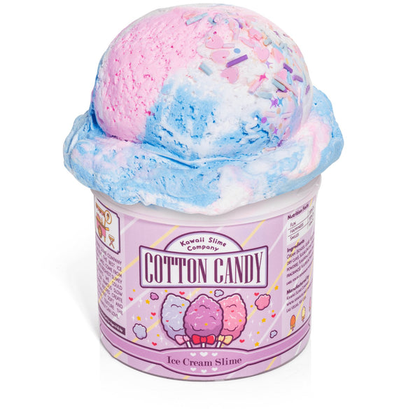 HONEYPIEKIDS | Kawaii Cotton Candy Scented Ice Cream Pint Slime 