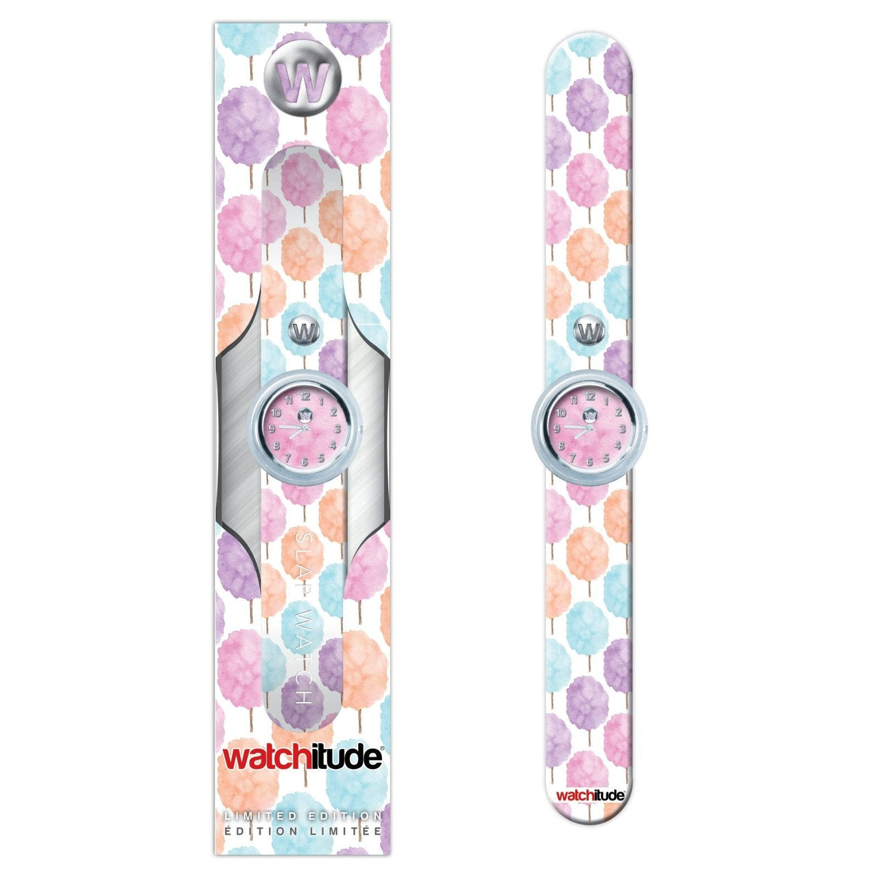 Cotton Candy Watchitude Kids Slap Watch | HONEYPIEKIDS 