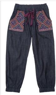 CUPCAKES AND PASTRIES GIRLS DENIM JOGGERS | HONEYPIEKIDS 