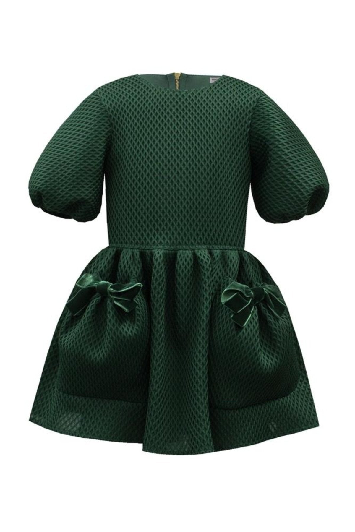 David Charles London Girls Green Pocket Dress | HONEYPIEKIDS 