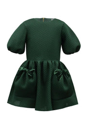 David Charles London Girls Green Pocket Dress | HONEYPIEKIDS 