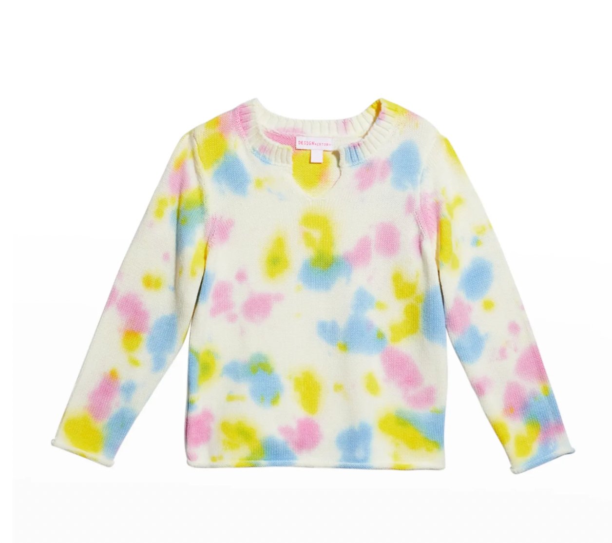 Design History Girls Tie-Dye Crewneck Sweater | HONEYPIEKIDS 