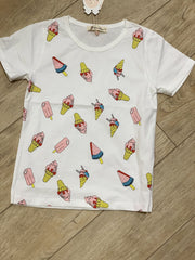 Doe a Dear Girls Ice Cream and Popsicle T-Shirt | HONEYPIEKIDS 