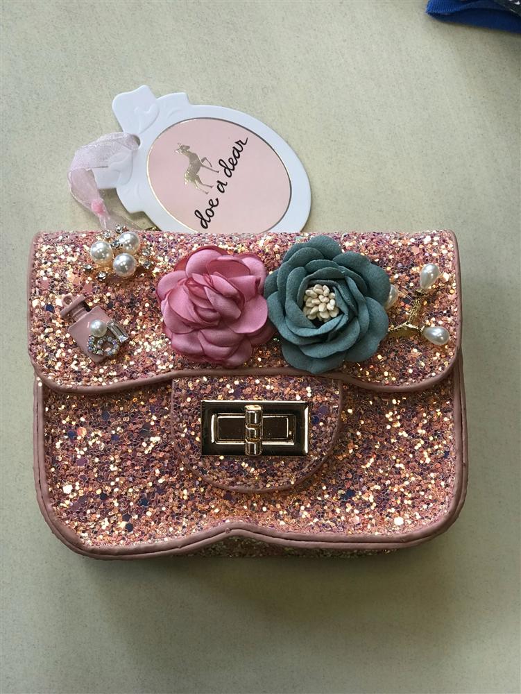 Doe a Dear Pink Sequin Purse | HONEYPIEKIDS 