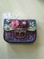 Doe a Dear Purple Ombre Sequin Purse | HONEYPIEKIDS 