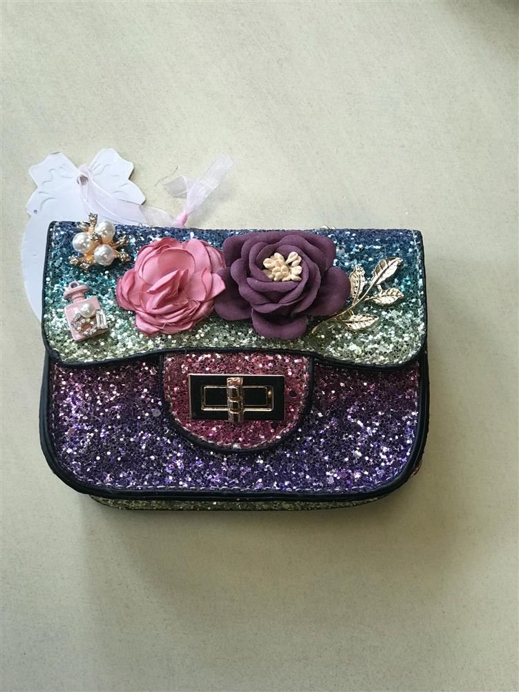 Doe a Dear Purple Ombre Sequin Purse | HONEYPIEKIDS 