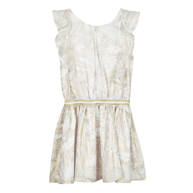 3Pommes Girls Gold Robe Sleeveless Dress | HONEYPIEKIDS | Kids Boutique Clothing