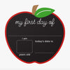 HONEYPIEKIDS | First & Last Day of School Reversible Apple Shaped Chalkboard Sign