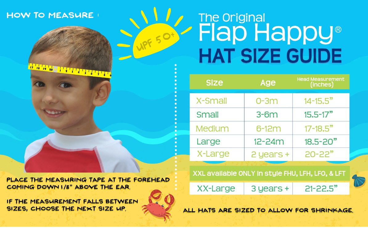 Flap Happy Baby and Toddler UPF50+ Swim and Sun Hat HONEYPIEKIDS