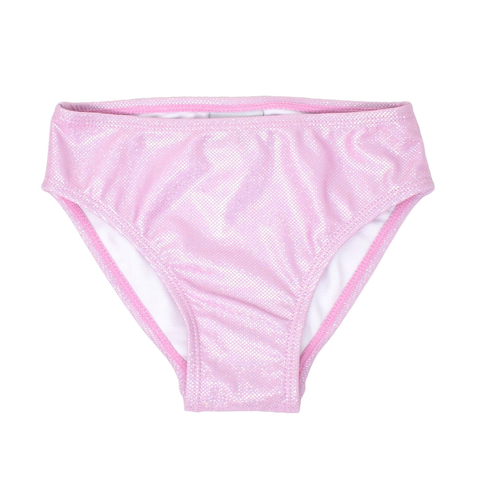 Flap Happy Kids UPF50+ Girls Swim Bottom - Sparkling Sunset Pink | HONEYPIEKIDS 