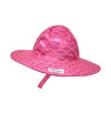 Flap Happy Kids UPF50+ Summer Splash Swim Hat - Shiny Pink Scales | HONEYPIEKIDS