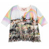 Paper Wings Rainbow Horses Girls Oversized Tee | HONEYPIEKIDS | Kids Boutique Clothing