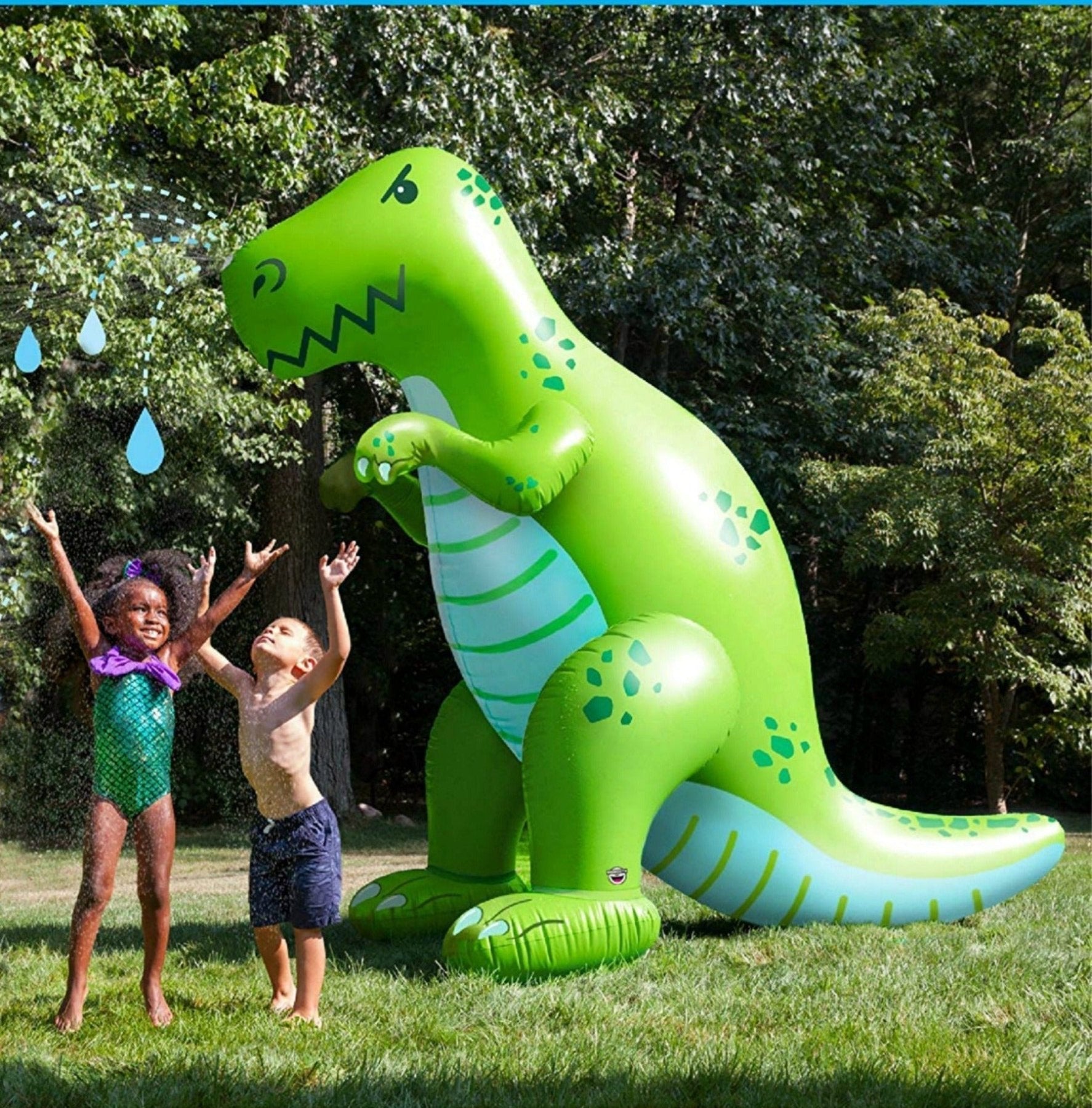 Giant Inflatable Dinosaur Yard Kids Sprinkler | HONEYPIEKIDS 