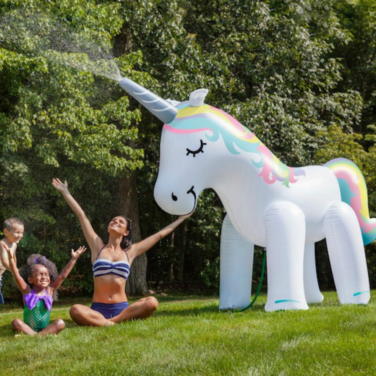 Giant Inflatable Magical Unicorn Yard Sprinkler | HONEYPIEKIDS 