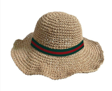 Stella Cove Girls and Ladies Striped Straw Sun Hat | HONEYPIEKIDS
