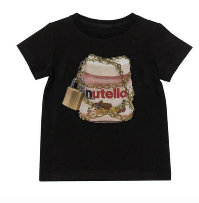 Lola and The Boys Girls Forbidden Nutella T-Shirt | HONEYPIEKIDS | Kids Boutique Clothing