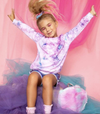 Lola and The Boys Girls Purple Galaxy Crewneck | HONEYPIEKIDS | Kids Boutique Clothing