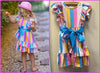 Girls Trendy Love Striped Wrap Dress | HONEYPIEKIDS